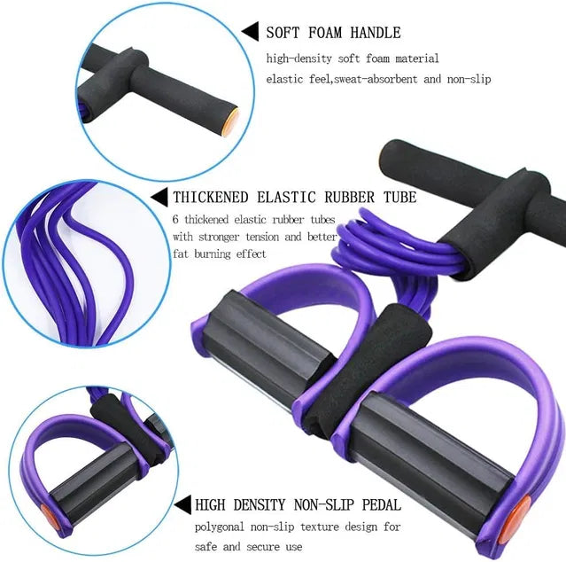 Yoga Pedal Puller – Resistance Band Foot Pedal Exercise Rope for Full Body Workout