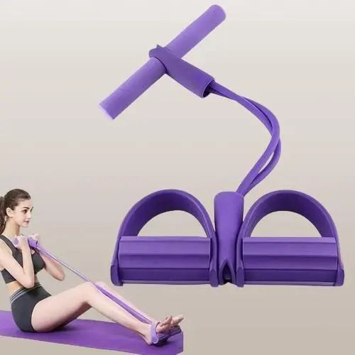 Yoga Pedal Puller – Resistance Band Foot Pedal Exercise Rope for Full Body Workout