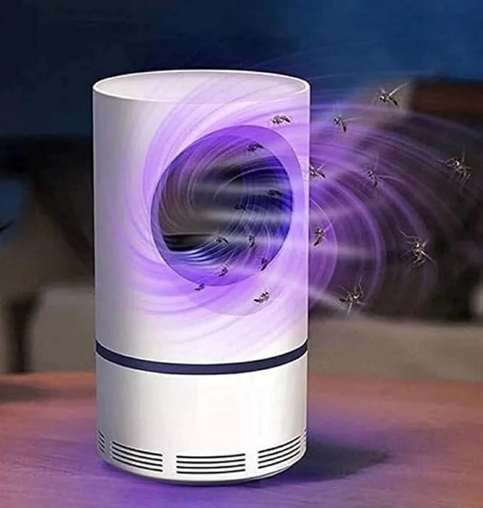 USB Mosquito Killer Lamp with UV Light & Suction Fan | Portable Silent Insect Trap for Home, Bedroom & Office