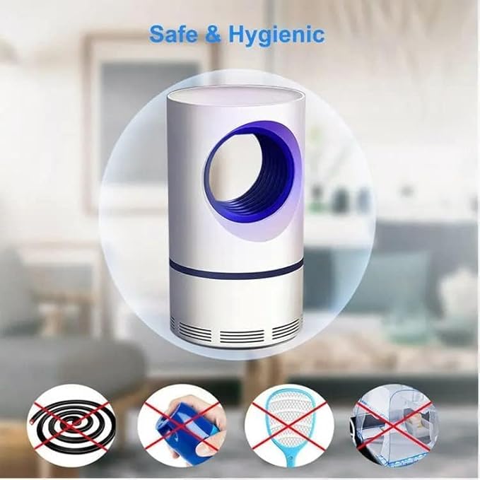 USB Mosquito Killer Lamp with UV Light & Suction Fan | Portable Silent Insect Trap for Home, Bedroom & Office