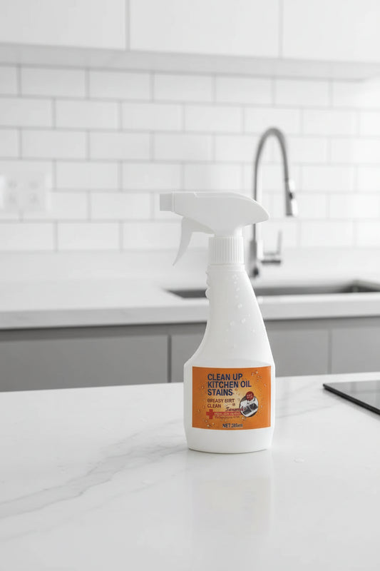 Kitchen Oil & Grease Stain Cleaner Spray 250ml | Multipurpose Degreaser for Stove, Tiles & Chimney
