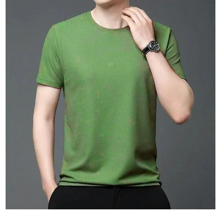 Men’s Plain Round Neck T-Shirt | Stylish Solid Color Cotton Blend T-Shirts for Daily Wear (Pack of 4)