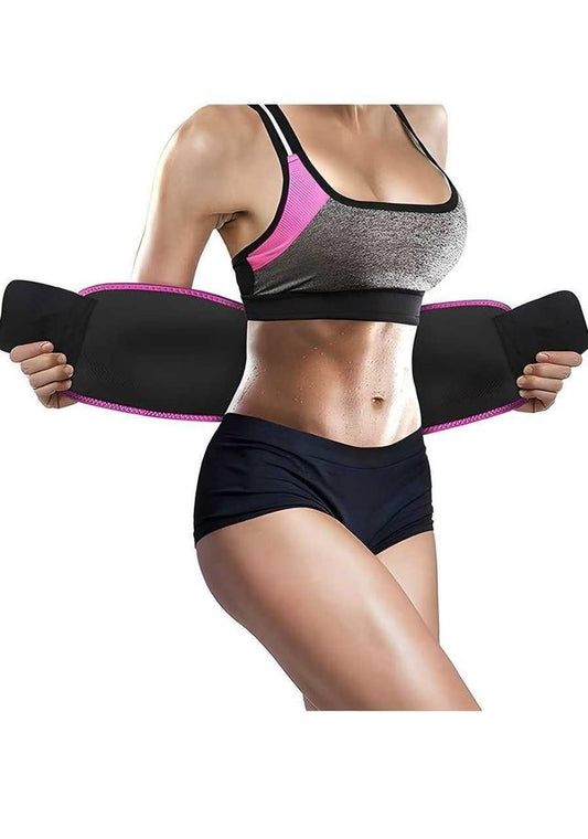 Adjustable Waist Trimmer Belt for Men & Women – Neoprene Sweat Belt for Belly Fat Support & Workout