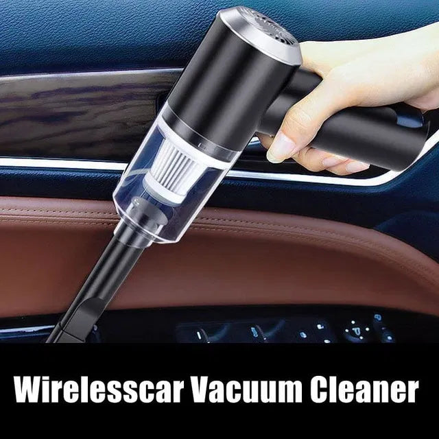 Portable Cordless Vacuum Cleaner for Car & Home | Mini Rechargeable High Power Dust Cleaner